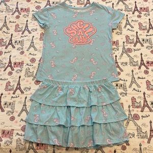 365 Kids Shell-A-Brate Shirt and Skort Set